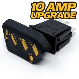 HD Switch 10 AMP Upgrade AM133837 Deck Blade Clutch PTO Switch fits John Deere X465 X475 X485 X495 X575 X585 X595 X700 X720 X724 X728 X729 X740 X744 X748 X749