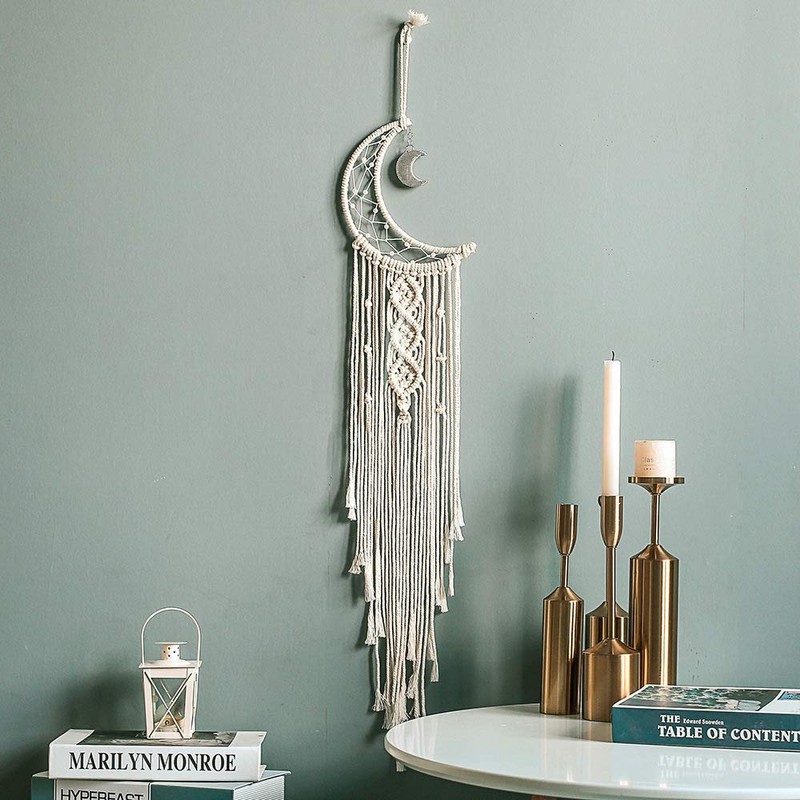Hand Woven Tapestry Owl Wall Decor Hand Woven Macrame Nordic