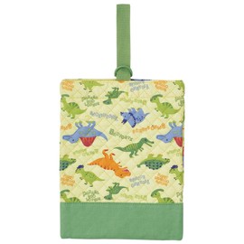 Skater KBS1-A Shoe Bag, 11.8 x 9.1 inches (30 x 23 cm), Dinosaurus Picture