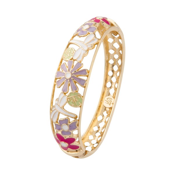 UJOY Enamel Wide Bangle Handmade Enamel Wide Bracelet Solid Color