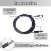Steel Vinyl Coated Safety Cable Lock with Double Loop -