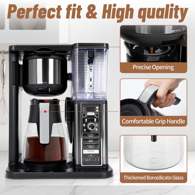 10 Cup Coffee Pot Replacement for Ninja Coffee Maker CM401