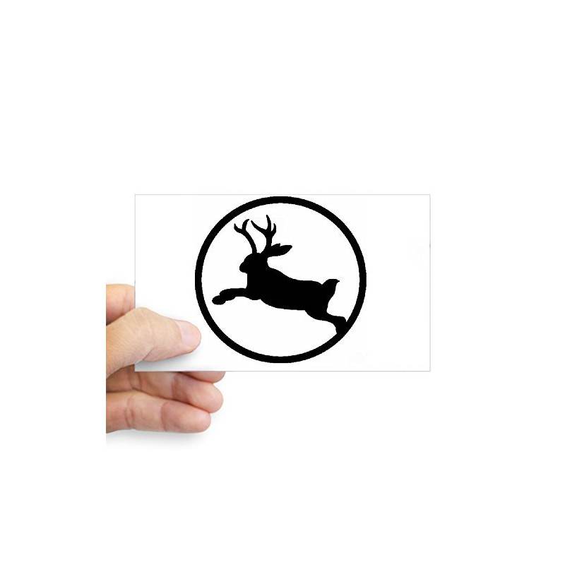 CafePress Jackalope Rectangle Bumper Sticker Car Decal