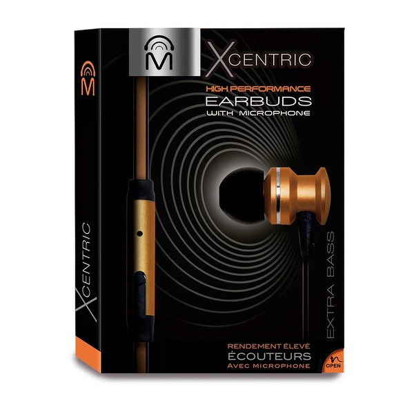 M XCENTRIC Wired Earbuds with Microphone - Noise Canceling Headphones