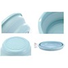 Cuenco plegable multiusos de 10 pulgadas, sin BPA, redondo, ligero,