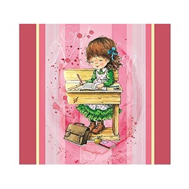 Design Serviettes 33 x 33 cm Red