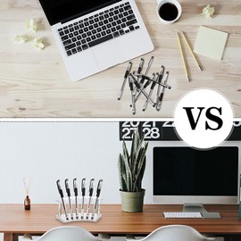 Plastic Pen Holder,2 Pcs Pen Organizer Holder,Pen Display Holder,Makeup Pen Organizer Rack Eyebrow Pen Holder,Pen Display Stand,Art Pen Holder,Acrylic Pen Display Stand,Pen Holder Rack,Clear Pen Rack