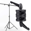 Diyeeni Handle Head Reflector Mount Double Wheel Light Tripod Adapter