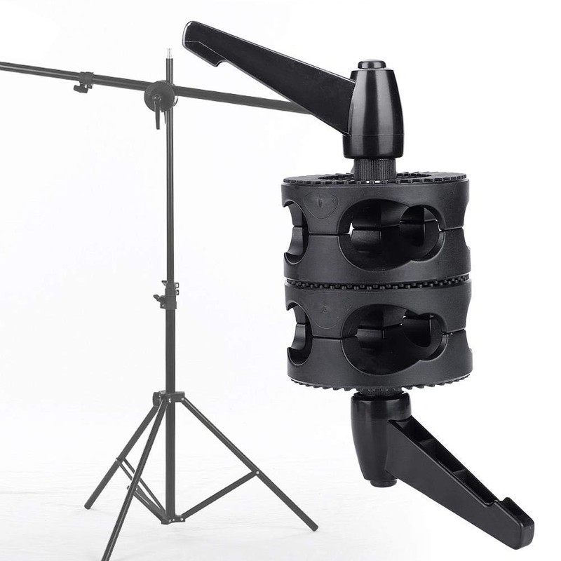Diyeeni Handle Head Reflector Mount Double Wheel Light Tripod Adapter