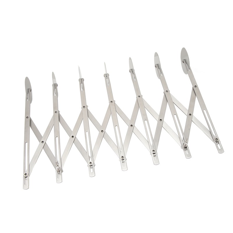 7 Wheel Pastry Cutter Roller Stainless Steel Multifunction Adjustable Width