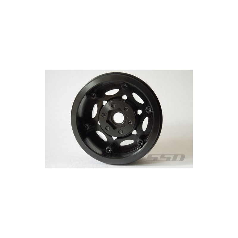 SSD RC 1.9" Champion Beadlock Wheels (Black / Silver) (2)
