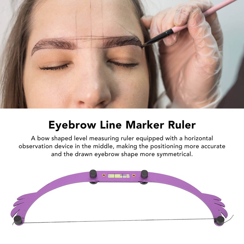 Eyebrow Line Marker Ruler Foldable Arch Microblading Eyebrow Mapping for