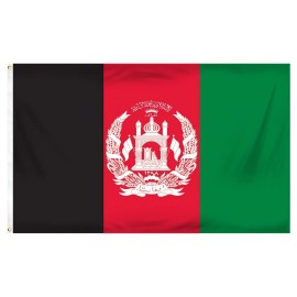 Undisclosed Afghanistan 3' x 5' Indoor Polyester Country Flag