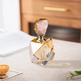 CNCRMEM 14ml Brown Crystal Perfume Bottles Empty Vintage,Refillable Perfume Vintage Bottle Home Decor Gifts for Women