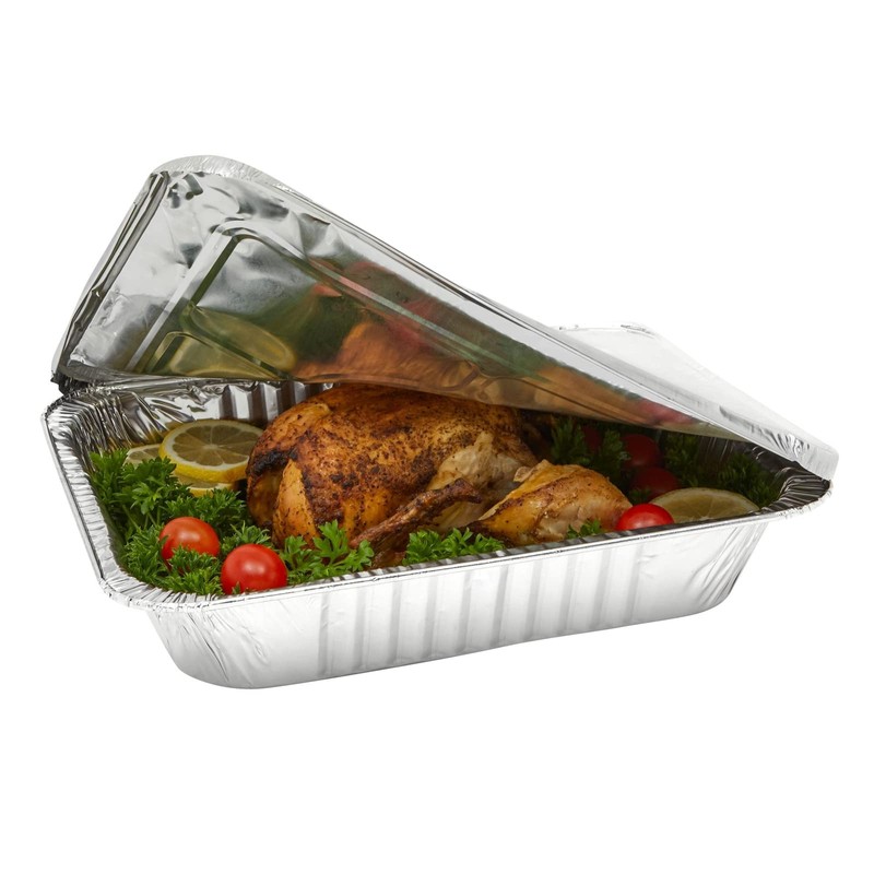 Juvale 20-Pack Half Size Aluminum Pans with Lids - 9x13