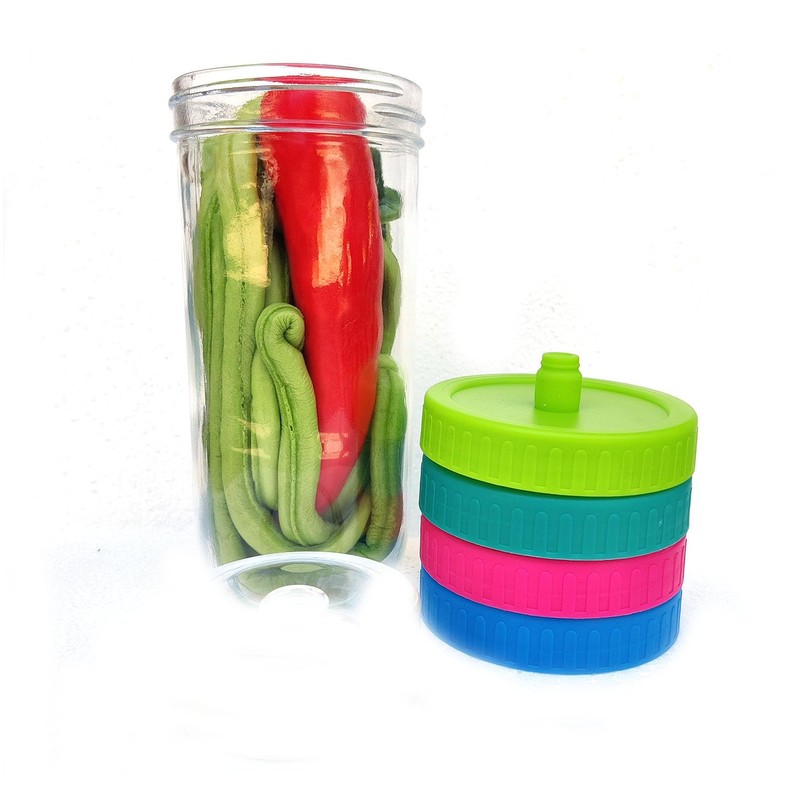 4 Pack Mason Jar Fermentation Pickle Pipes - Airlock Fermentation
