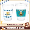Jingmore 120 Pcs Oktoberfest Plastic Cups 16oz Oktoberfest Party Supplies