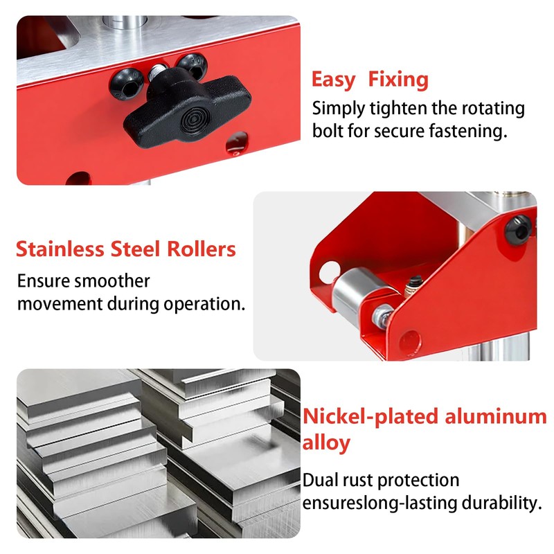 3-Station Metal Roofing Bender, 0-90° Angle Edge Roller, Large Radius