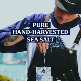 Sea Salt - 2 x 250 grams of Large Salt Flakes - Hand Harvested on Vancouver Island - Perfect for Seasoning, Baking, Cooking, and Finishing - All Natural Flaked Salt
