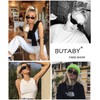 BUTABY Rectangle Sunglasses for Women Retro Driving Glasses 90’s Vintage