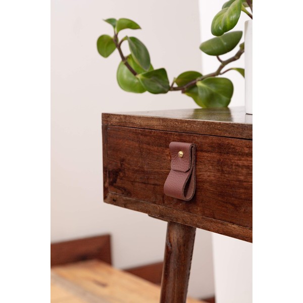 KEYAIIRA - leather drawer pulls kitchen hardware cabinet hardware modern