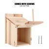 Innovative Wooden Birdhouse Natural and Safe DIY Outdoor Wooden Birdhouse
