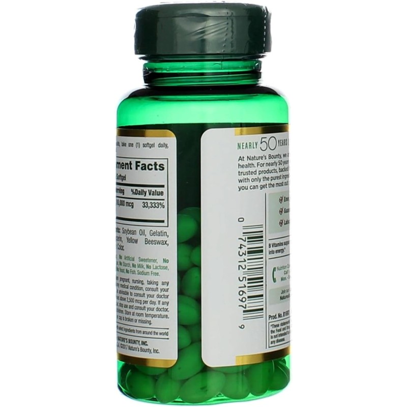 Nature's Bounty Biotin 10000 mcg, Supports Healthy Hair, Skin and