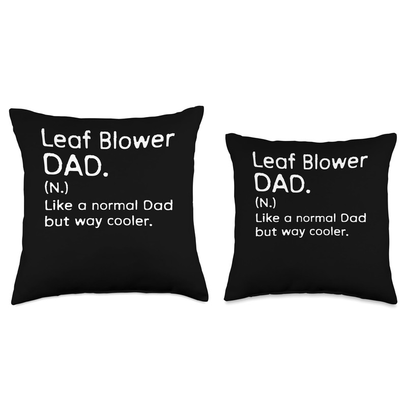 Leaf Blower Dad Definition Fathers Day Throw Pillow