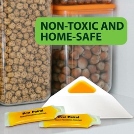 Greenway Pantry Patrol Traps, Non-Toxic Pantry Moth and Insect Control, Gel-Based Traps for Flour Beetles, Grain Storage, and Kitchen Use, 1 Pack (Includes 2 Traps and 2 Lures)