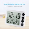 Digital Indoor Thermometer & Hygrometer with Clock LCD Display ℃/