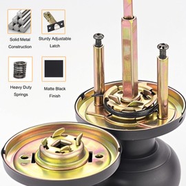 Winbay Door Knob with Lock and Key, Keyed Entry Door Knobs, Exterior and Interior Door Lock for Commercial Residential Area, Entry Door Knob for Front Door, Bedroom, Bathroom, Matte Black