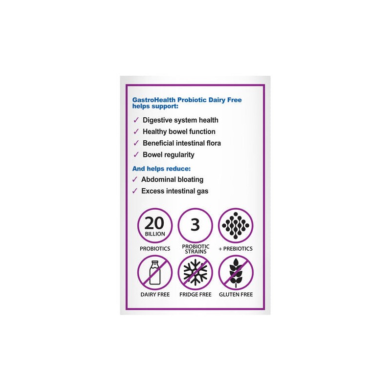 Naturopathica GastroHealth Probiotic Dairy Free 20 Billion CFU 30 Capsules