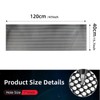 AggAuto 47in x 16in Stainless Steel Car Grill Mesh Screen,