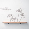 ROOMplus Blossom Wall Sticker Flower Transfer Plants Monotone Scandinavian (Normal