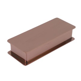 Toothpick Holder Stainless Steel Rectangular Toothpick Holder with Lid for Home Bar Hotel Restaurant Rose Gold