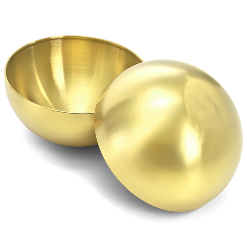 Cedilis 10 Pack Gold Serving Bowls, 5.9 Inch Salad Bowl,