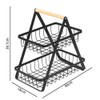 TOMVAES 2 Tier Fruit Basket for Kitchen Countertop Fruit Vegetable