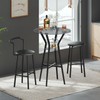 YATINEY Bar Table, 2-Tier Round High Top Table, Pub Table,