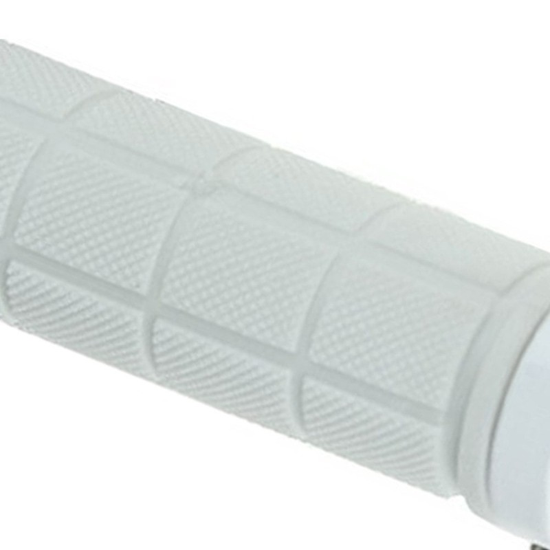 MTB trekking bike handlebar grips, screw-on grip/handle 808, White