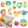Sonajeros para Niño, 10 PCS Juguetes de Sonajero y Mordedor