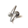 Fly Style 925 Silver Women's Ring Open Size Adjustable with
