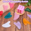 Ubamdom 20 Pcs Gua Sha Facial Tool Resin Gua Sha