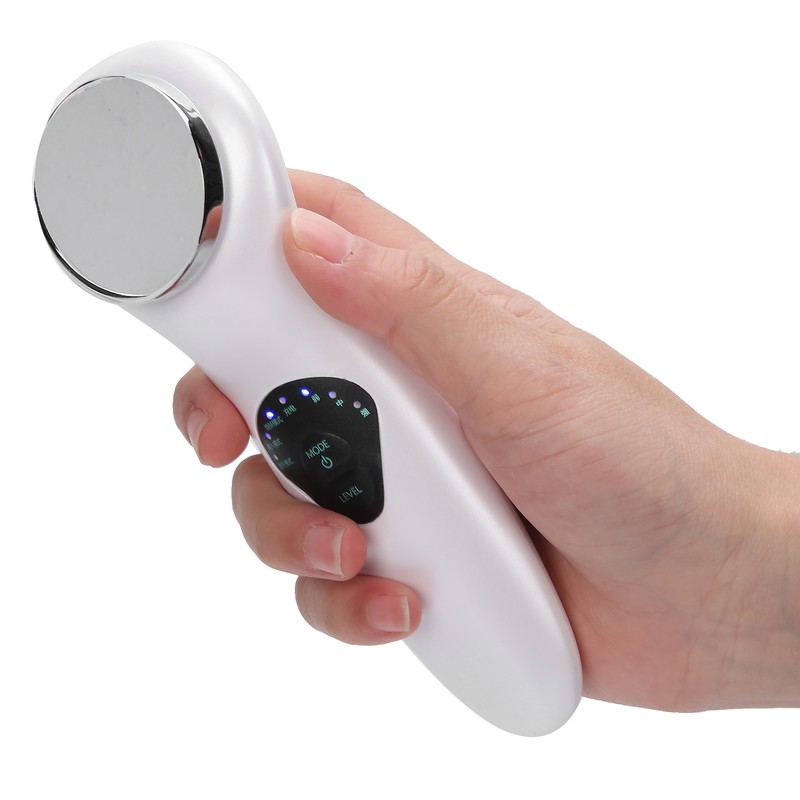 Ultrasonic Face Massager EMS Electric Facial Cleanser Heating Skin Care