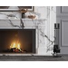 Fire Beauty Fireplace Tools Set 5 Pieces Wrought Iron Fire