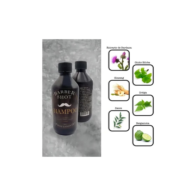 Shampoo Bergamota Y Cola De Caballo Barba Bigote Y Cabello