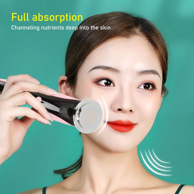 Electric Facial Massager Machine Colorful Light Vibration Face Skin Rejuvenation