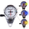 Akozon Odometer 1 Piece Universal Motorcycle Speedometer Display Dual Display