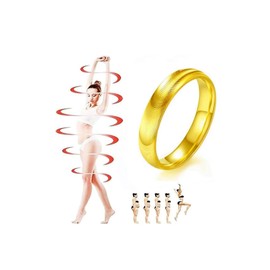 DIOWUS Lymphatic Magtherapy Cats Eye Ring For Men Women, Lymph Detox Drainage Titanium Ion Therapy Calmi Rings Finger Jewelry Gift (Gold 8)