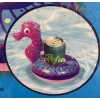 Inflatable Swimming Pool Float Cup Drink Beer Holder Seahorse Beach