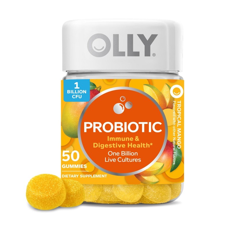 OLLY Probiotic Gummy, Immune and Digestive Support, 1 Billion CFUs,